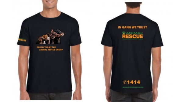 Heategevuslik Loomapääste T-särk “Koerad” must