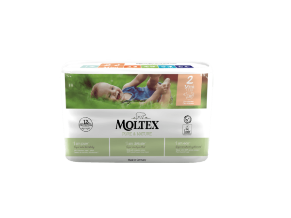 Moltex Nature Mini Pure&Nature mähkmed N2 (3-6 kg) 38tk