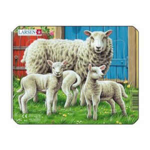 Papist puzzle 7-osaline Farmiloomad 2+aastasele  MINI 5 Lambapere