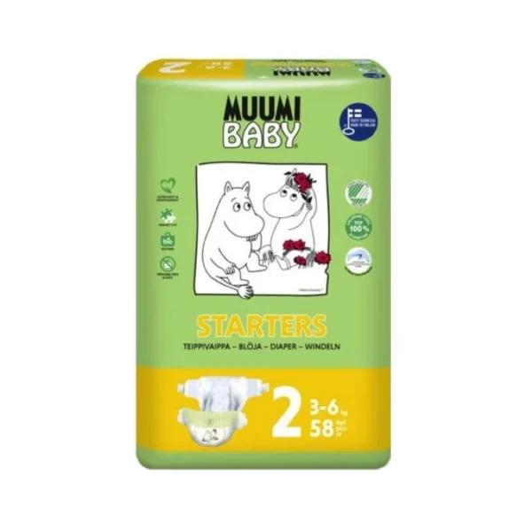 Muumi Öko mähkmed N2 3-6kg 58tk