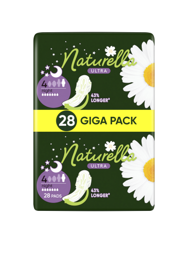 Hügieenisidemed, Naturella kummeliga Ultra Night 28tk