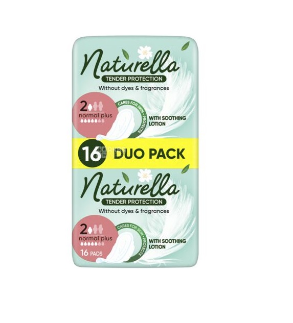 Hügieenisidemed, Naturella Tender Protection Normal S2 16tk