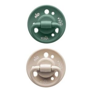 nip® Cherry Green säästvatest materjalidest lutid (6+ elukuud) Green/beige 2tk