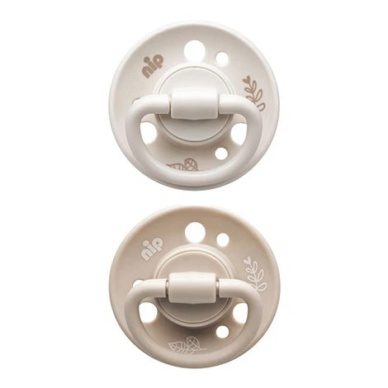 nip® Cherry Green säästvatest materjalidest lutid (0-6 elukuud) Ivory/Beige 2tk