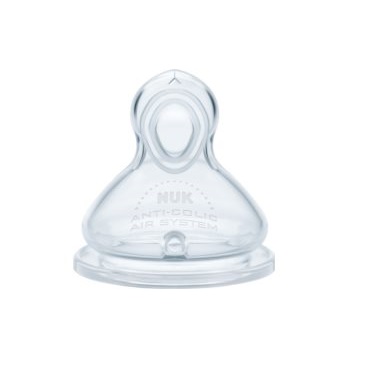NUK FC Anti-colic  pudelilutt reguleeritav voolavus 6-18kuud silikoon 2tk Flow Control