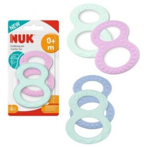 NUK närimisrõngas 0+kuud 2tk Vali värv!!!