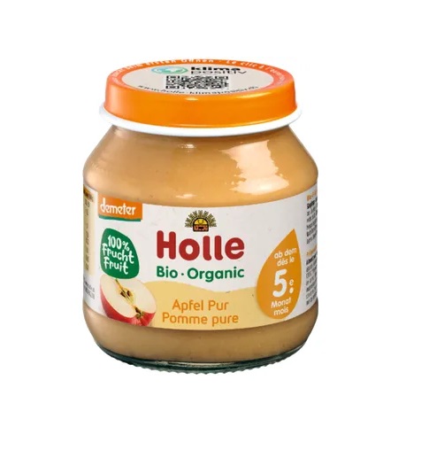 Holle õunapüree imikutele alates 5. elukuust, biodünaamiline 3x125g (1purk-1,50eur)