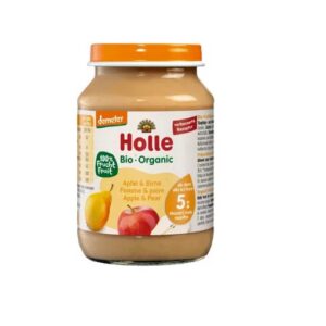 Holle Õuna-pirnipüree 3x190g imikutele alates 5. kuust, biodünaamiline (1purk-1.73eur)