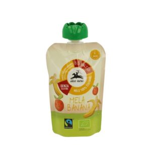 Õuna- ja banaanipüree, ökoloogiline 100g 6.kuust Alce Nero