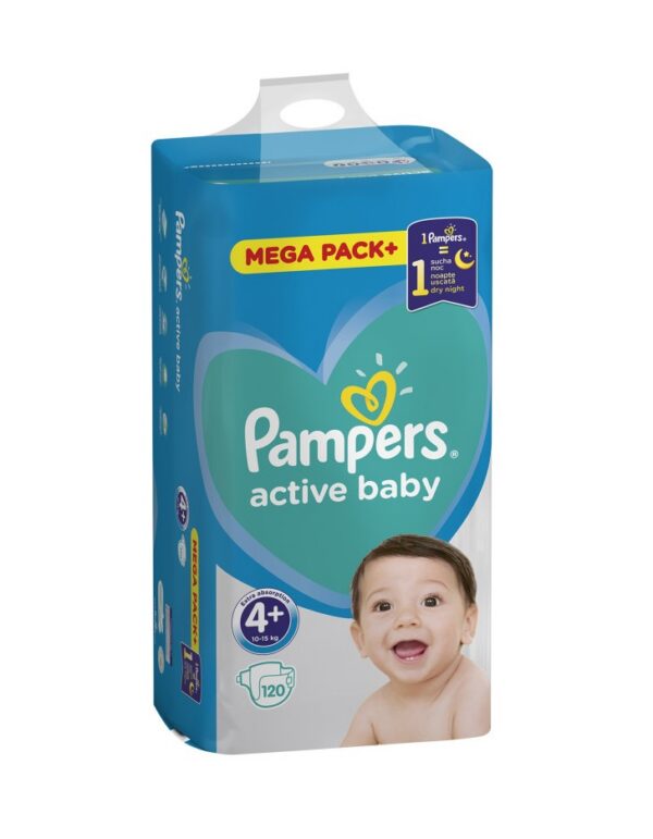 Pampers Active Baby Mähkmed N4+ 120tk 10kg-15kg