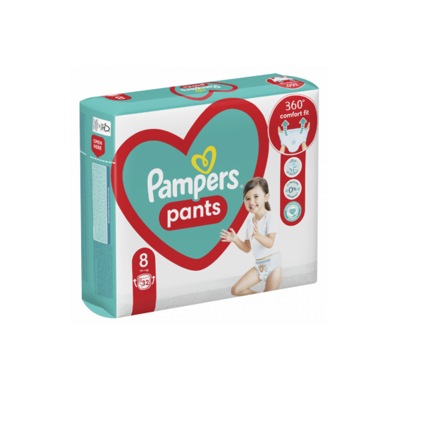 Pampers Pants N8 JP  19+kg mähkmepüksid 32tk