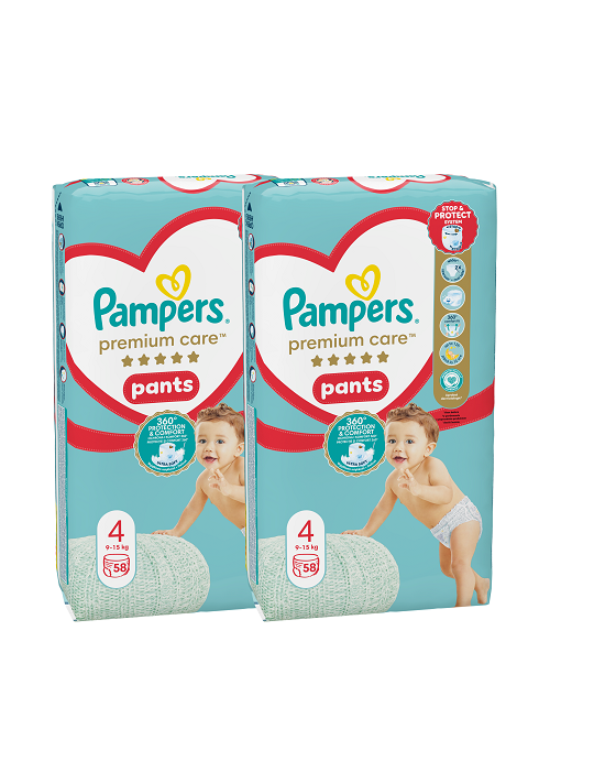 Pampers Premium Care püksmähkmed N4 Junior 116tk (9-14kg)