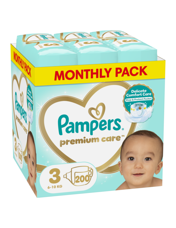 Pampers mähkmed Premium Care N3 (6-10kg) 200tk