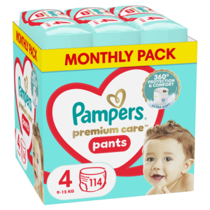 Pampers Premium Care püksmähkmed N4 JPP 114tk (9-15kg)