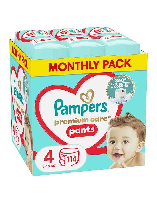 Pampers Premium Care püksmähkmed N4 JPP  114tk (9-15kg)