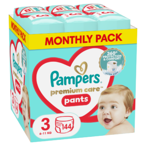 Pampers Premium Care püksmähkmed N3 144tk (6-11kg)