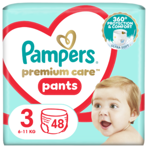 Pampers Premium Care püksmähkmed N3 VP 48tk (6-11kg)
