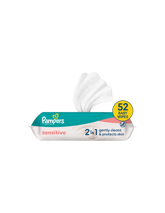 Pampers niisked salvrätikud Sensitive 52tk