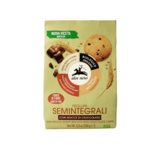 Pool-täisteraküpsised šokolaaditükkidega, ökoloogilised 250g Alce Nero