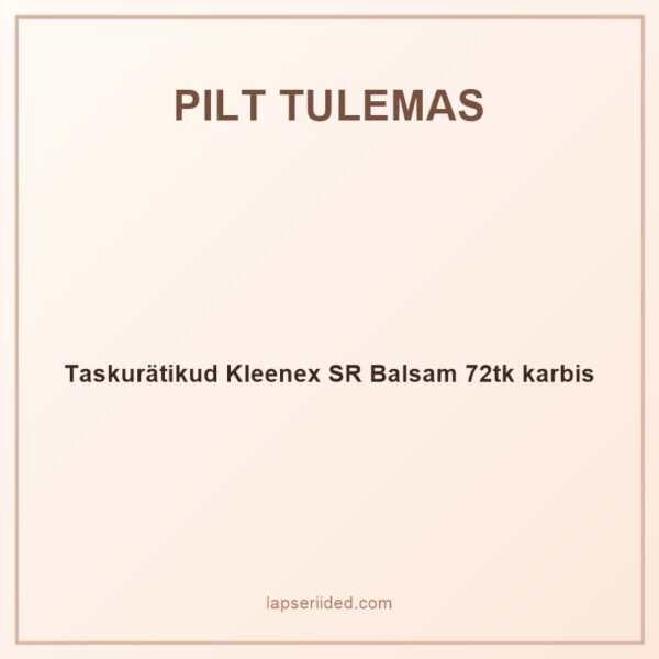 Taskurätikud Kleenex SR Balsam 72tk karbis