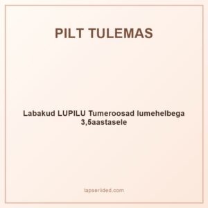 Labakud LUPILU Tumeroosad lumehelbega 3,5aastasele