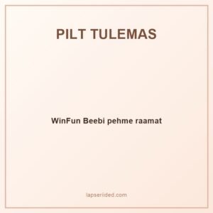WinFun Beebi pehme raamat