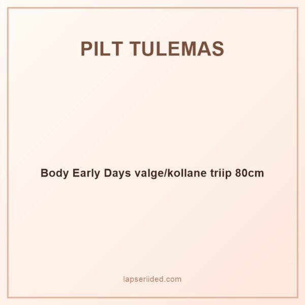 Body Early Days valge/kollane triip 80cm