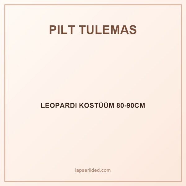 LEOPARDI KOSTÜÜM 80-90CM