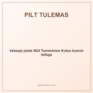 Vabaaja jalats N24 Tumesinine Kutsu kummi tallaga