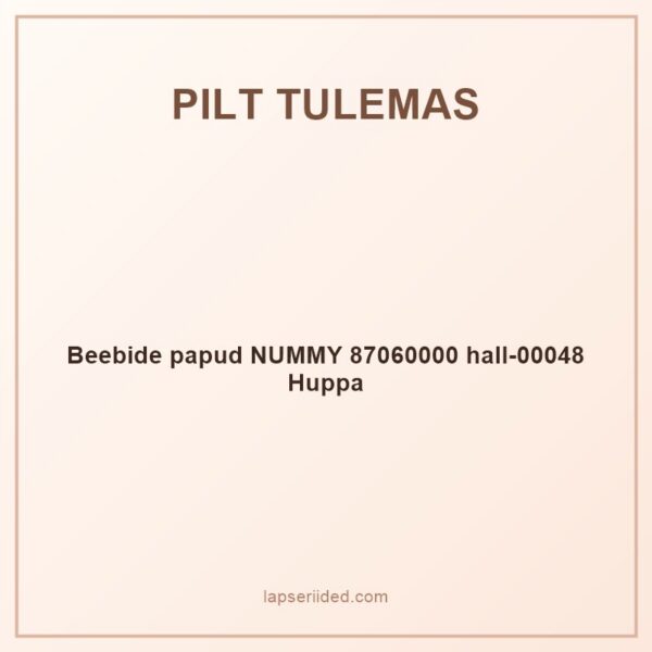 Beebide papud NUMMY 87060000 hall-00048 Huppa