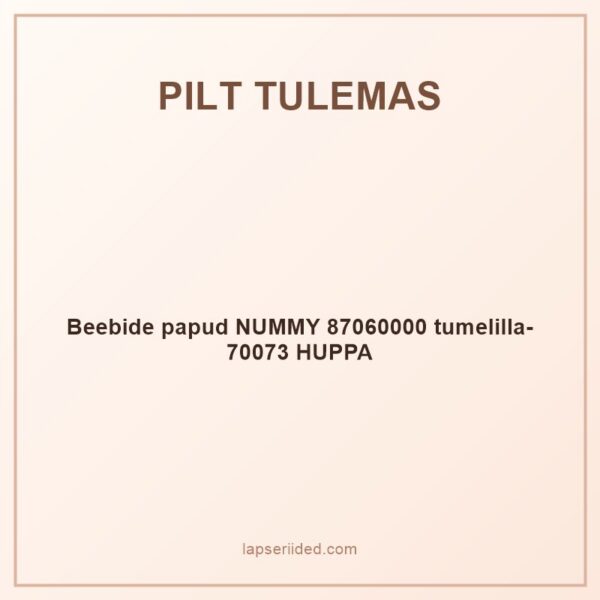 Beebide papud NUMMY 87060000 tumelilla-70073 HUPPA