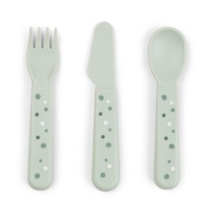 Done by Deer söögiriistade komplekt Foodie Happy dots Green