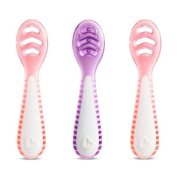 Munchkin lusikas 3tk Gentle Dip Roosa/Lilla 4+kuud
