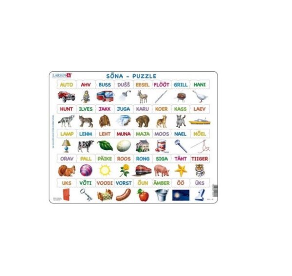 Puzzle õpime lugema 40-sõna Larsen LS41