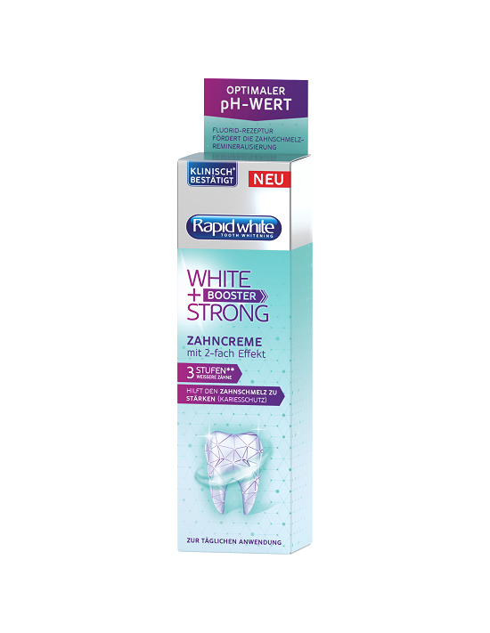 Rapid White valgendav hambapasta White+Booster Strong 75 ml