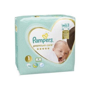 Pampers N1 Newborn (2-5kg) mähkmed 26tk Premium Care PC väike pakk