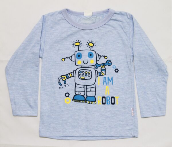 Pikkade varrukatega pluus Robot Salomea Sinine Vali suurus!!!