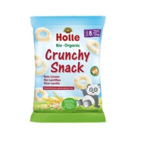 Holle Riisi- ja läätsekrõpsud imikutele alates 8. elukuust, mahe 2x25g (1pakk-1,49eur)