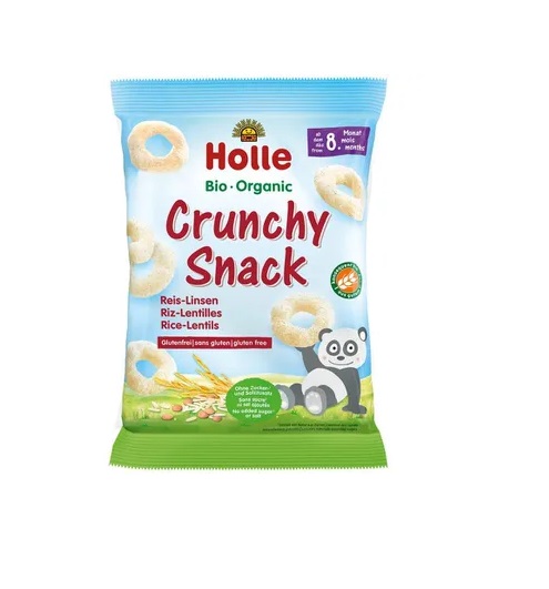Holle Riisi- ja läätsekrõpsud imikutele alates 8. elukuust, mahe 2x25g (1pakk-1,49eur)