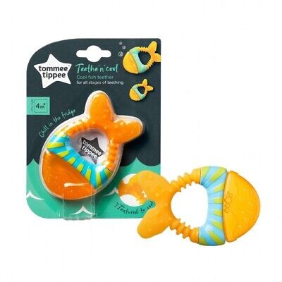 TOMMEE TIPPEE veega täidetud närimisrõngas Fish 4kuud+, 436472