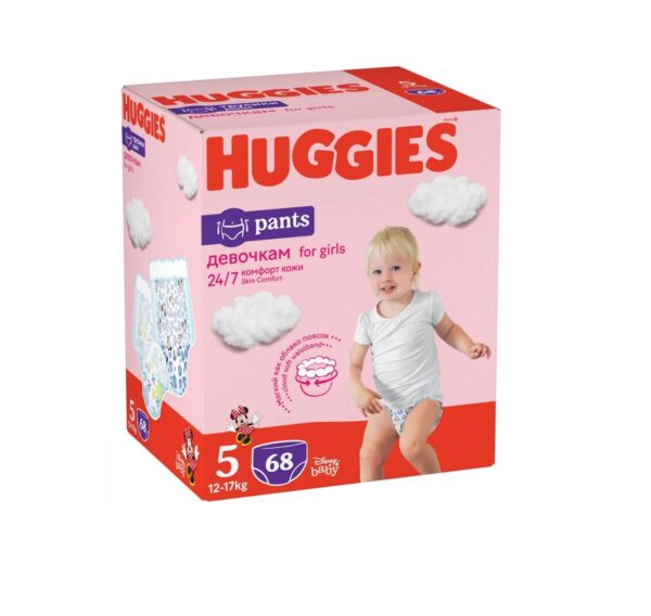 Huggies püksmähkmed Pants 5 Box Girl 12-17kg 68tk