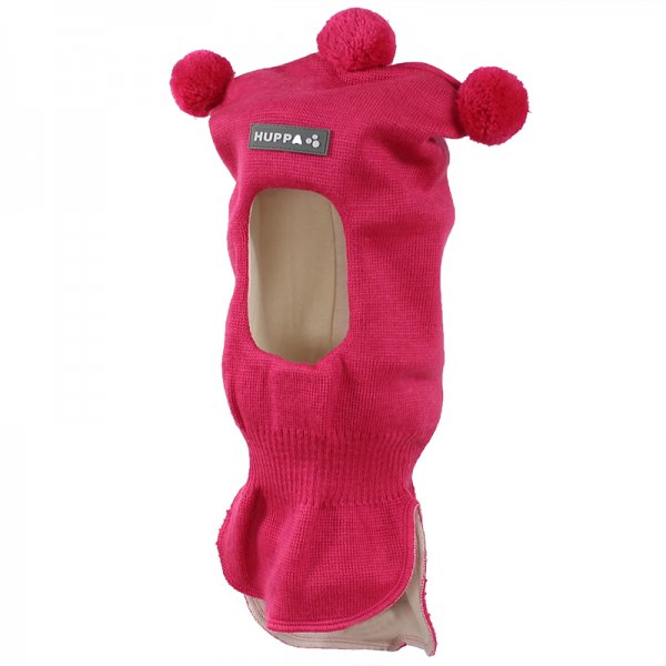 Laste kootud sallmüts COCO 85070000 60063-FUKSIA  HUPPA