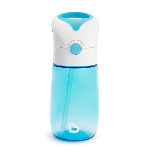 Munchkin joogipudel kõrrega 355ml, Flip and Go sinine