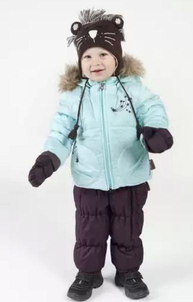 Väikelaste jope CARA (1620AW12) 80cm 056-helesinine+traksipüksid 2196AW13 tumepruunid 011+ Huppa