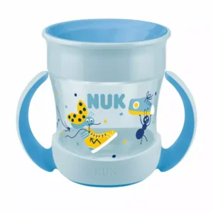 NUK Mini Magic Cup 160ml ääre ja kaanega 6+kuud sinine liblikas