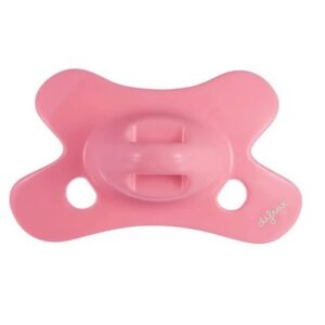 Silikoonlutt combi Natural Newborn Uni 0-6 kuud tumeroosa rõngata (Difrax)
