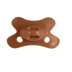 Silikoonlutt combi Natural Newborn Uni 0-6 kuud pruun rõngata (Difrax)