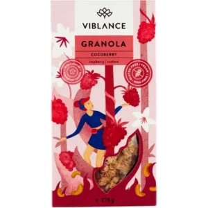 Granola india pähklite ja vaarikatega Viblance 275g