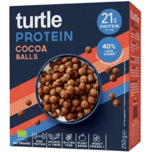 Kakao hommikusöögihelbed valkudega, ökoloogilised Turtle 250g