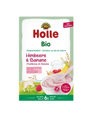 Holle kitsepiimapuder vaarikate ja banaanidega imikutele alates 6. elukuust 200g